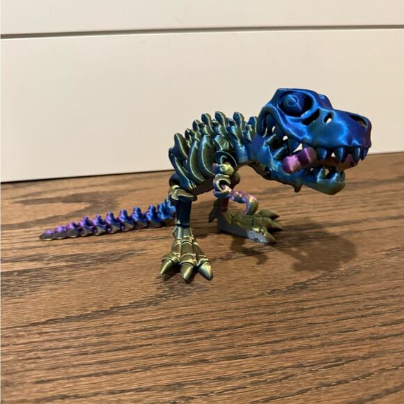 3D Printed Animals Bundle Dragon, Hippo, and Dinosaur Figurines - Picture 4 of 7